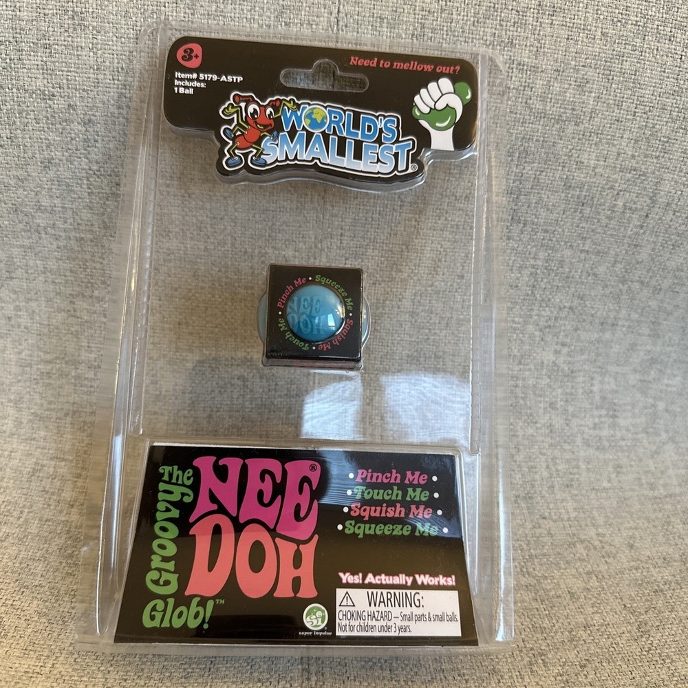 Nee Doh World's Smallest Blue Free Shipping Brand New